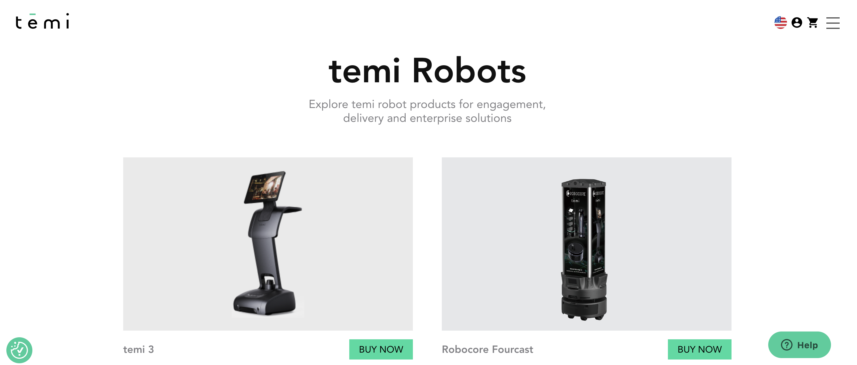 temi Robots - Screenshot showing the interface and features of this AI tool