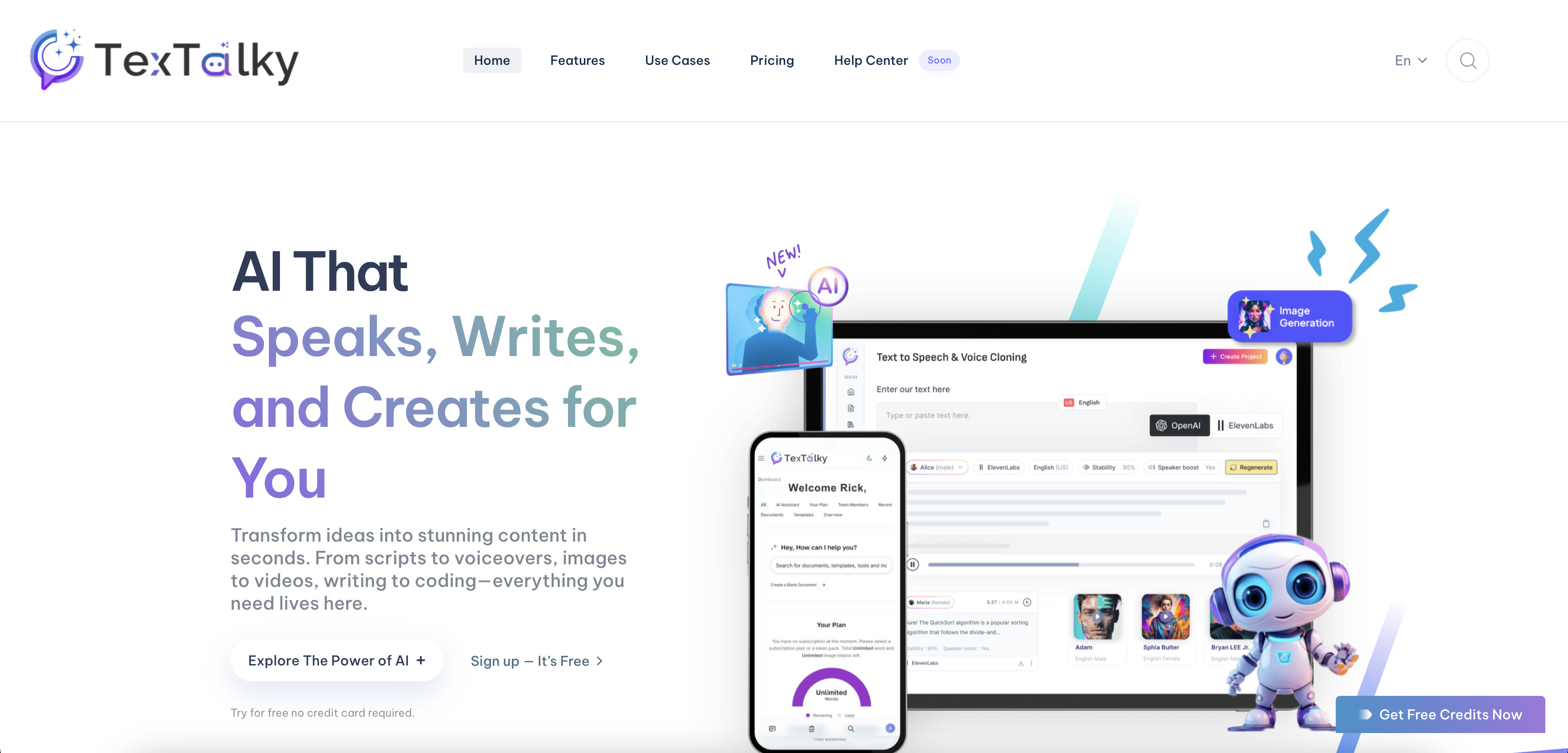 Textalky - Screenshot showing the interface and features of this AI tool