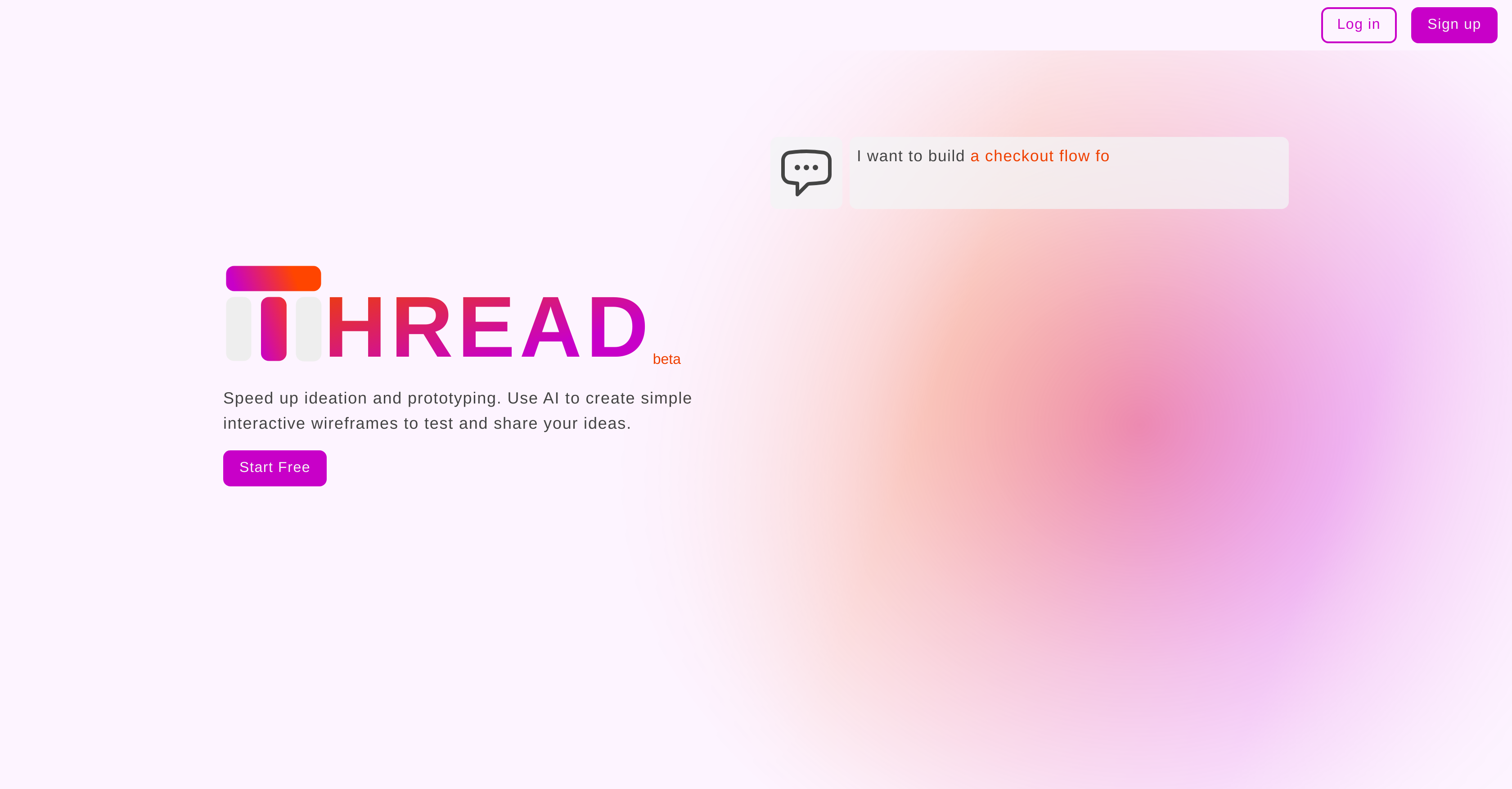 Thread App - Screenshot showing the interface and features of this AI tool