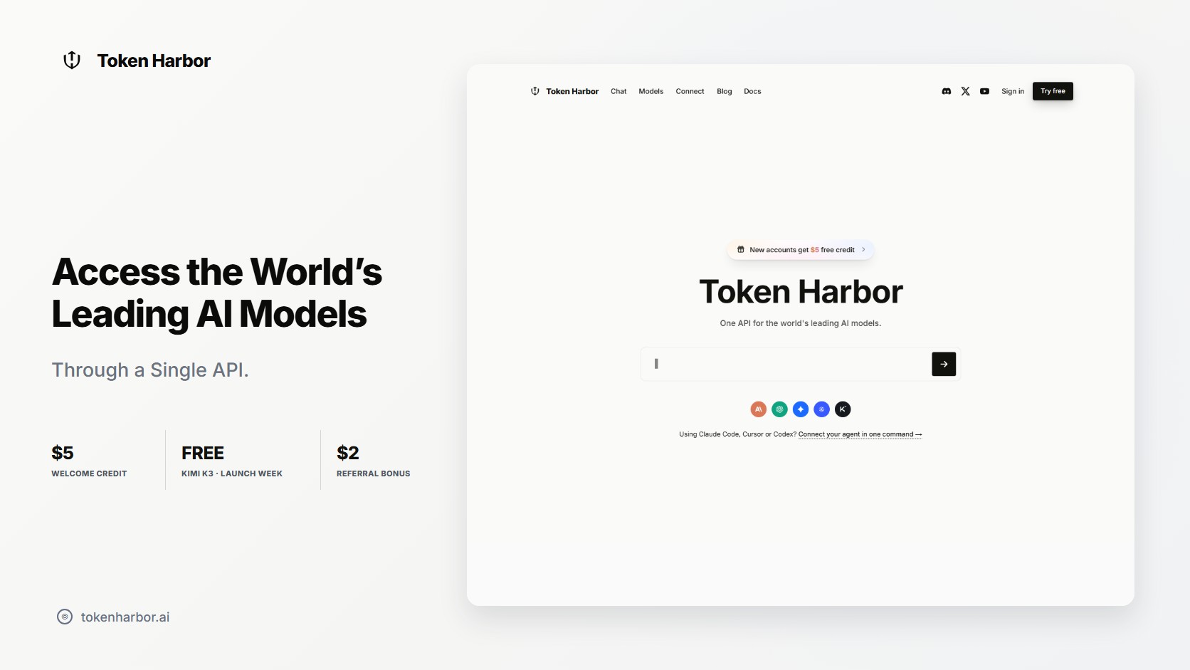 Token Harbor - Screenshot showing the interface and features of this AI tool
