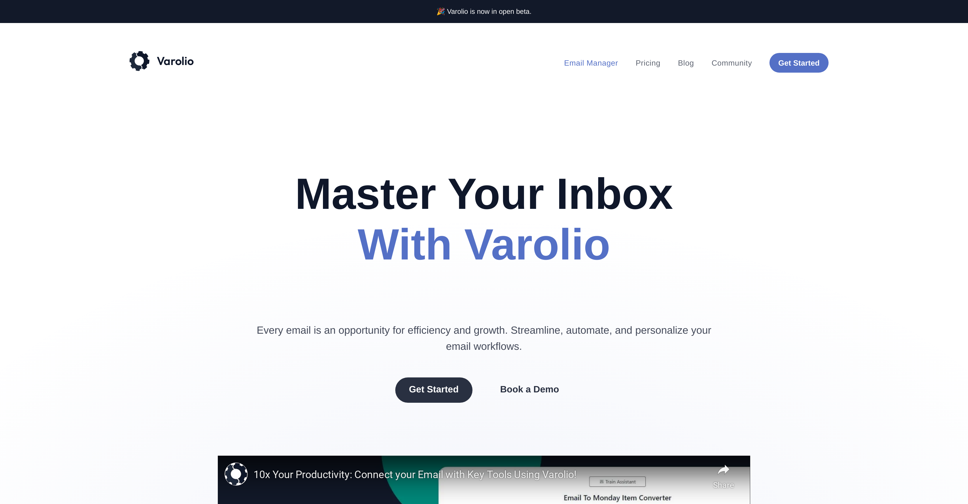Varolio - Screenshot showing the interface and features of this AI tool