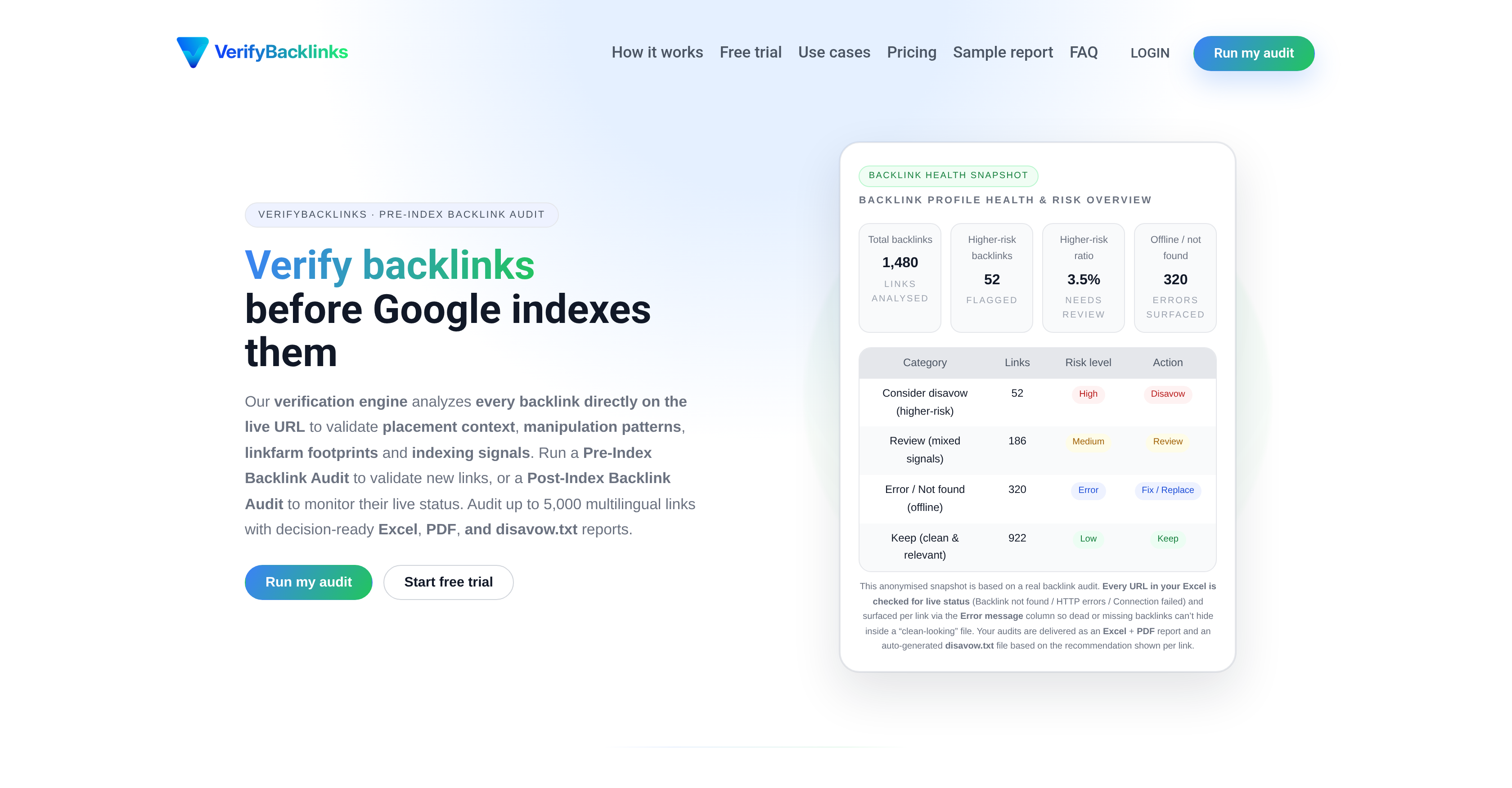 Verify Backlinks - Screenshot showing the interface and features of this AI tool