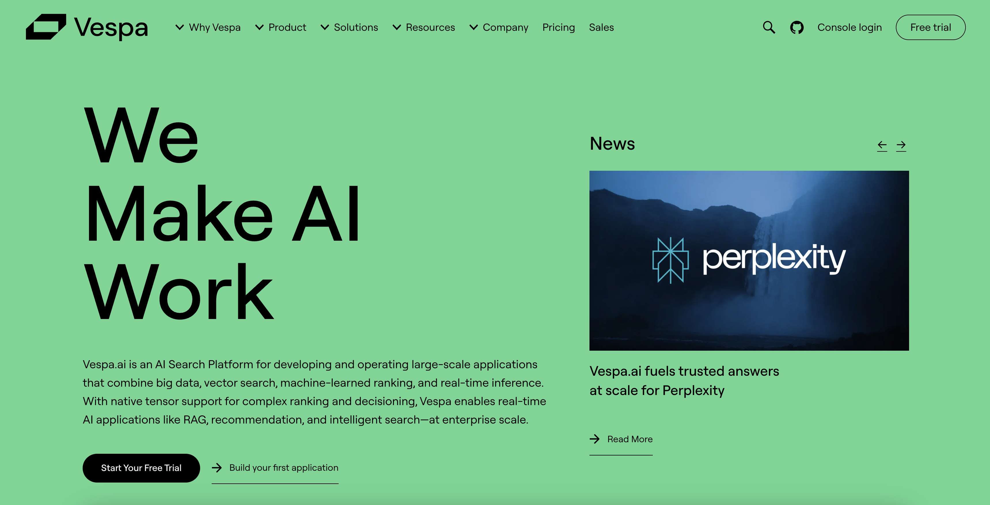 Vespa - Screenshot showing the interface and features of this AI tool