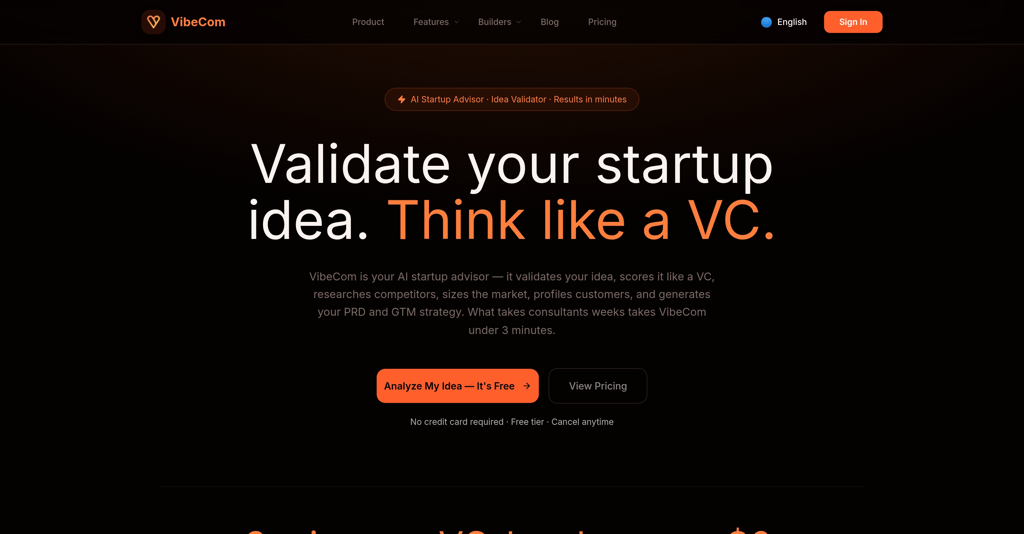 VibeCom - Screenshot showing the interface and features of this AI tool