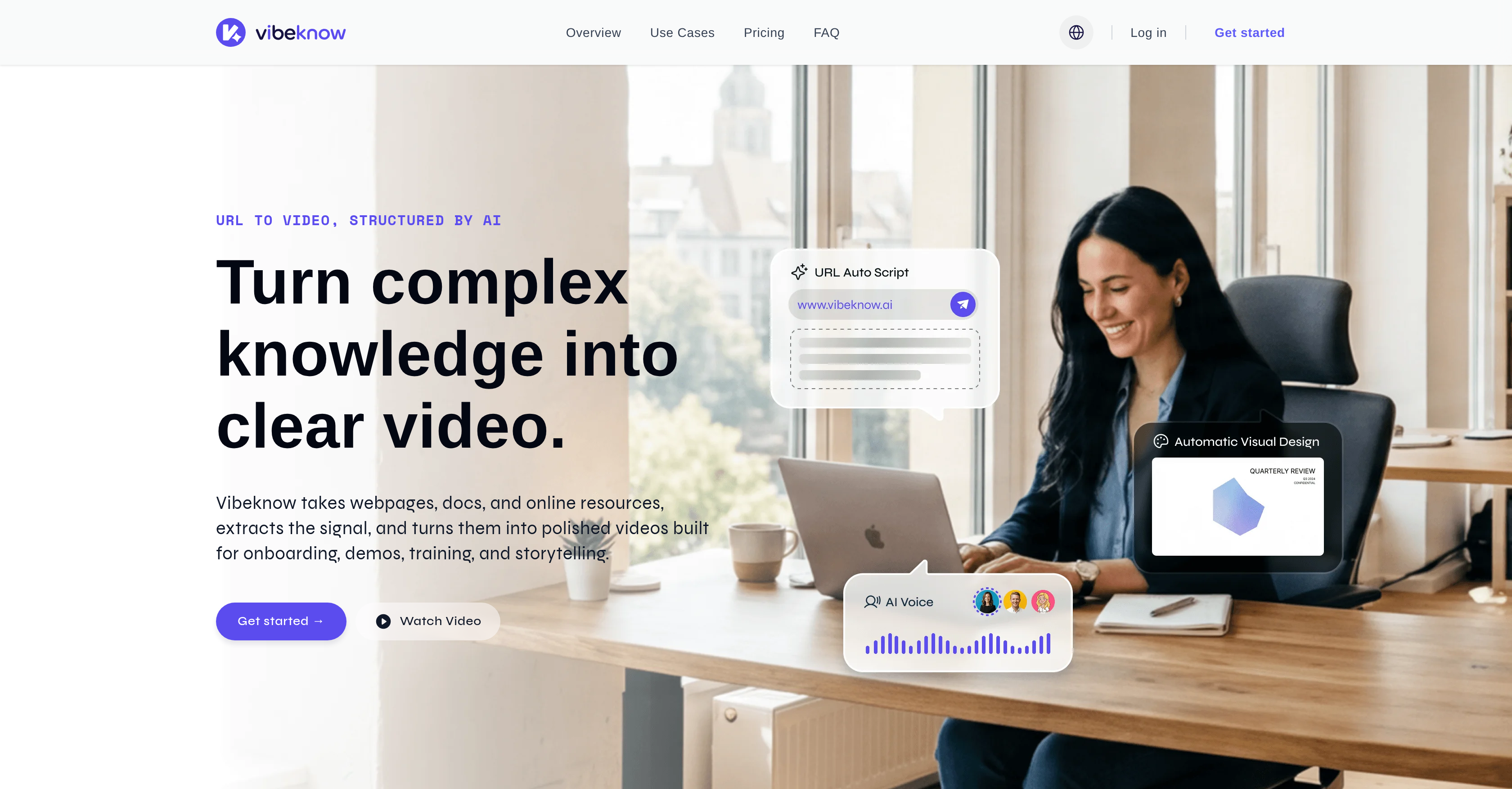 Vibeknow - Screenshot showing the interface and features of this AI tool