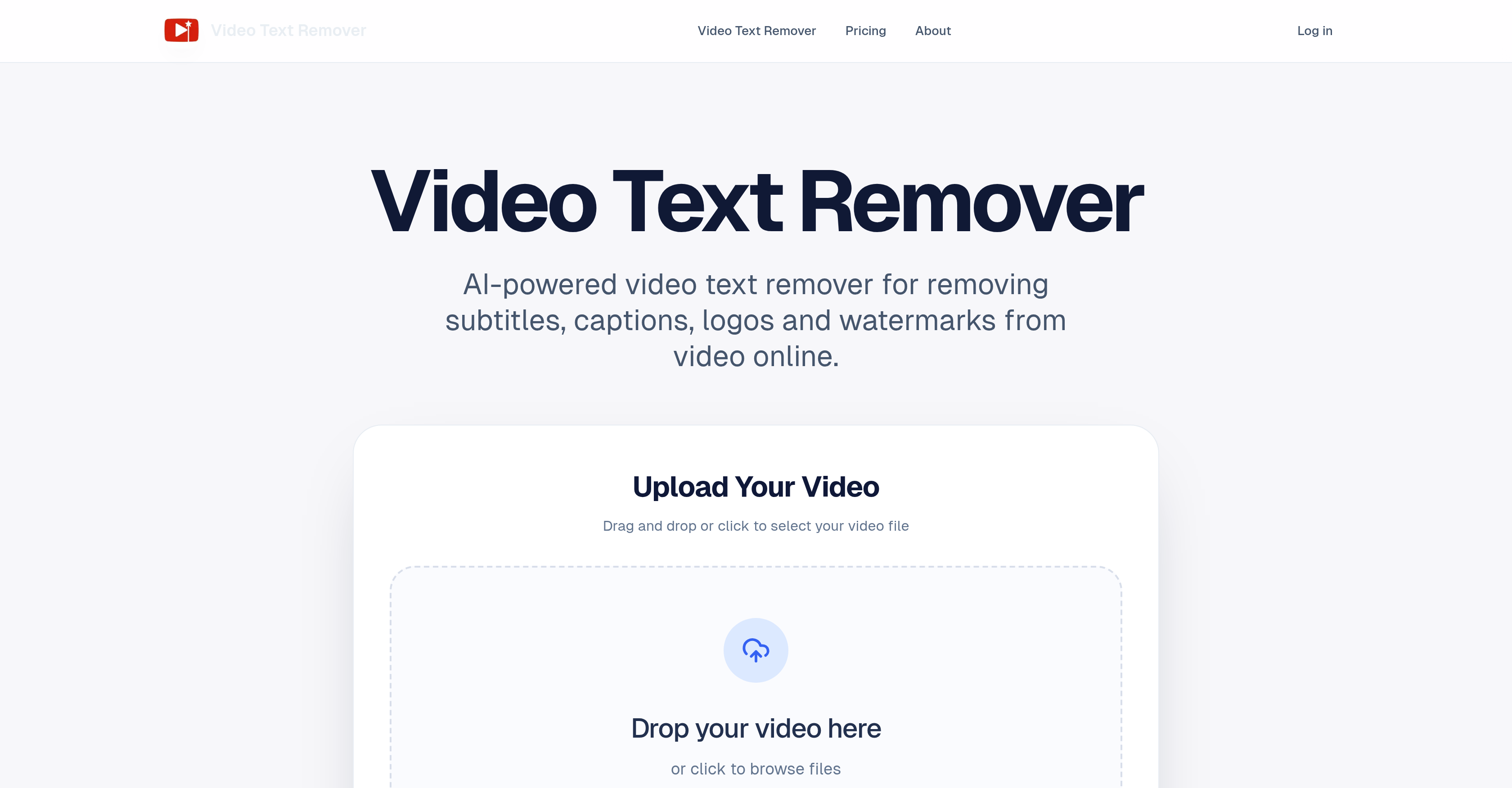 Video Text Remover - Screenshot showing the interface and features of this AI tool