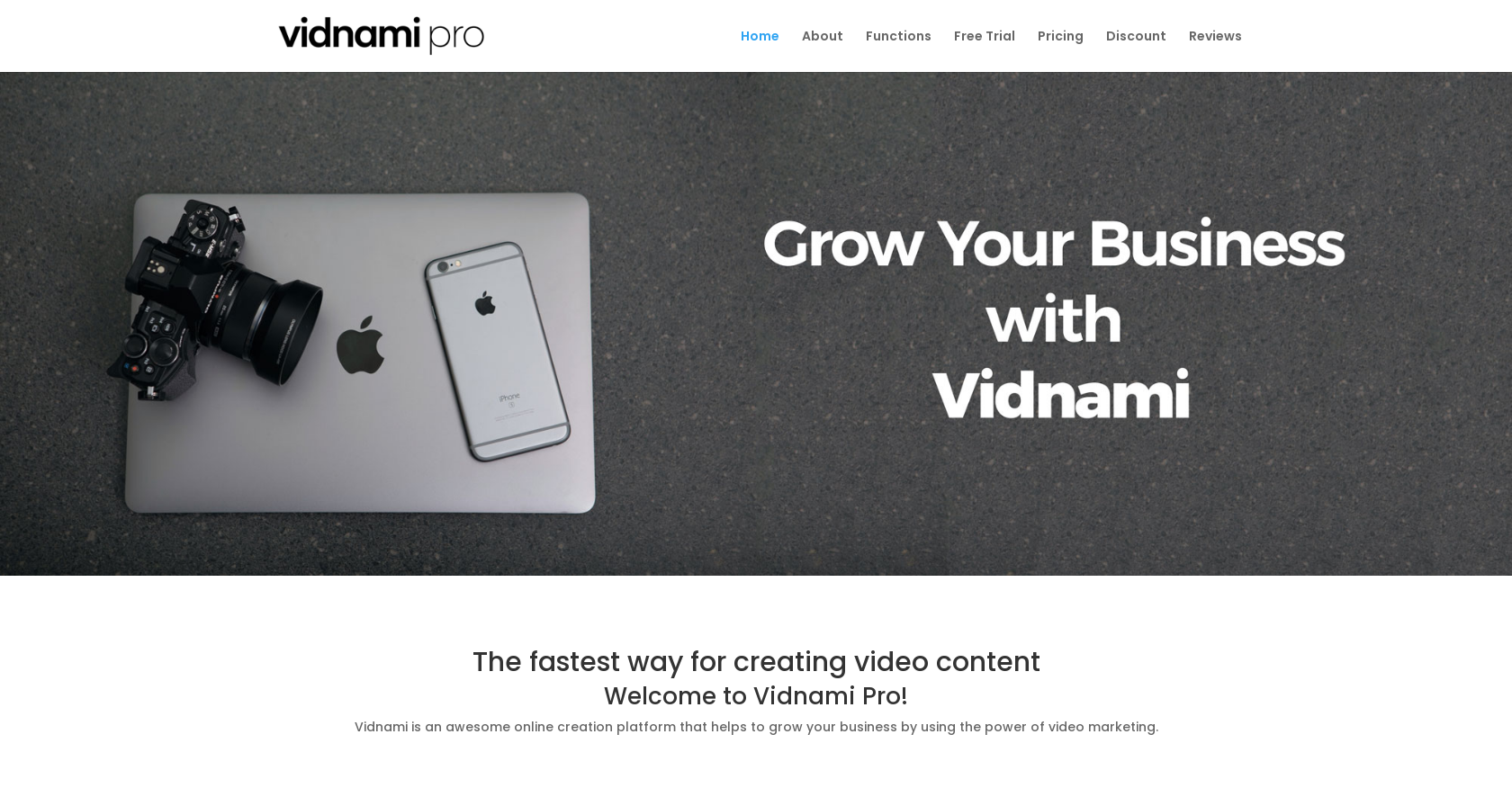Vidnami - Screenshot showing the interface and features of this AI tool