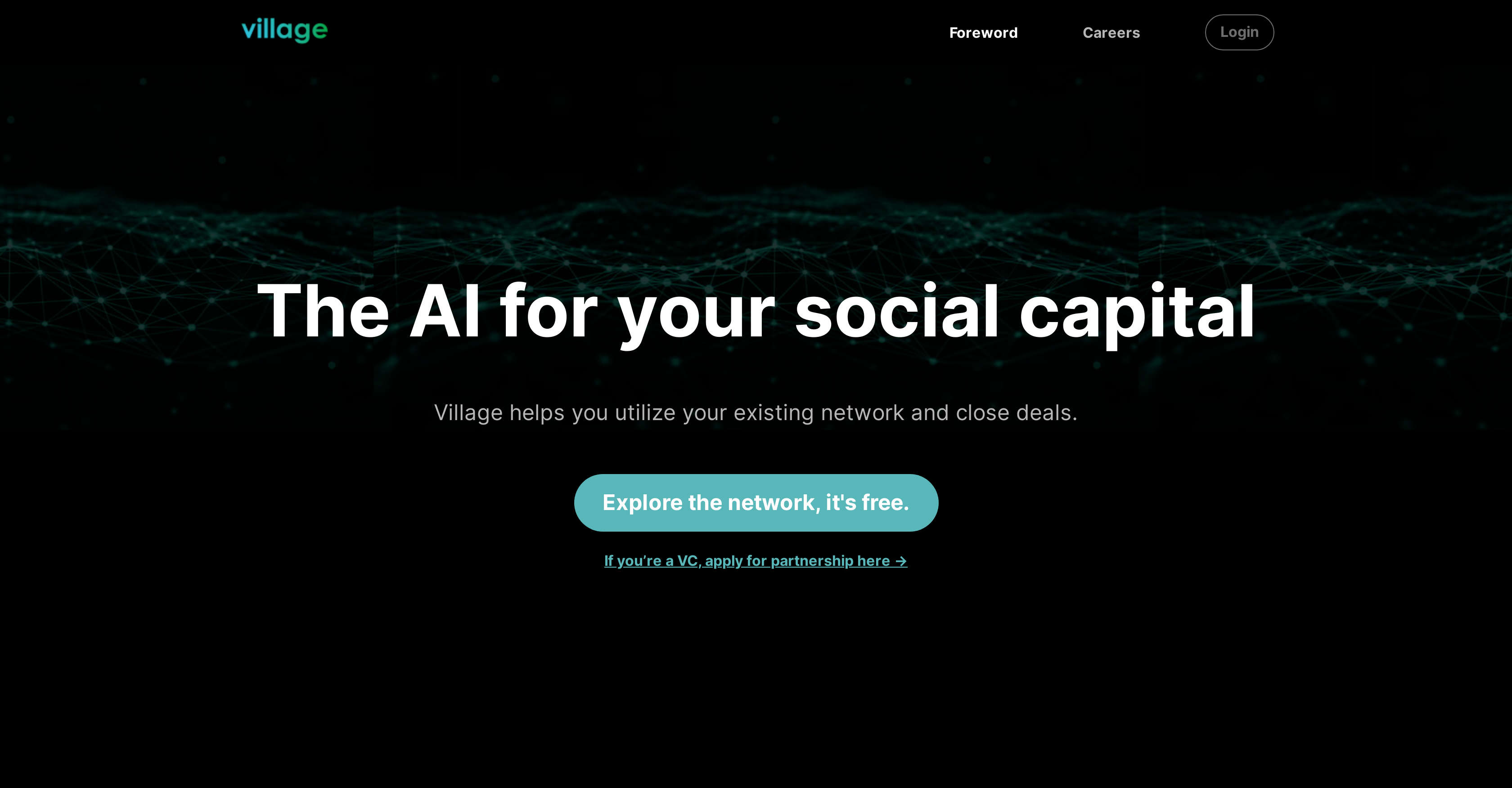 Village - Screenshot showing the interface and features of this AI tool