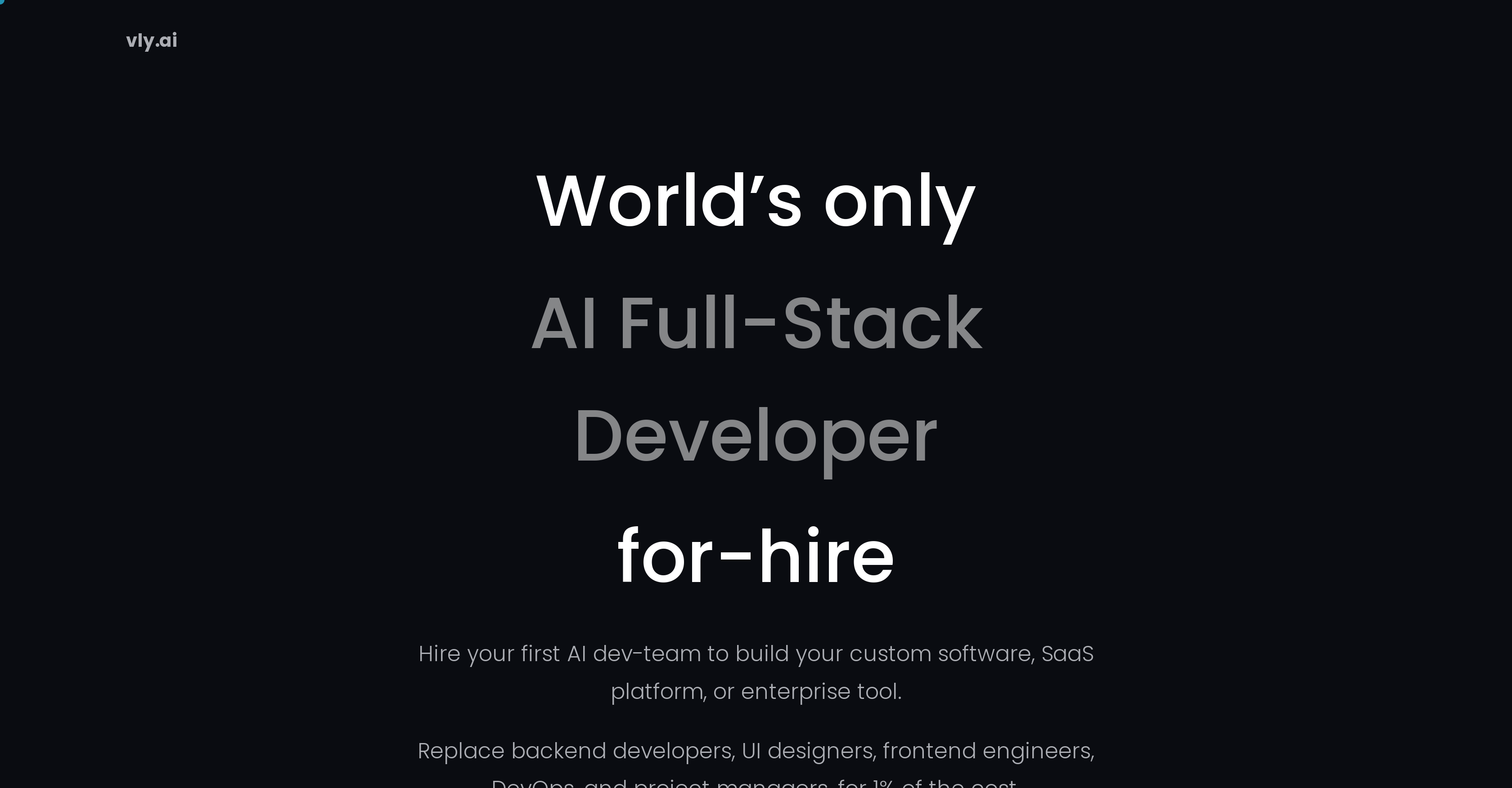 Vly AI - Screenshot showing the interface and features of this AI tool