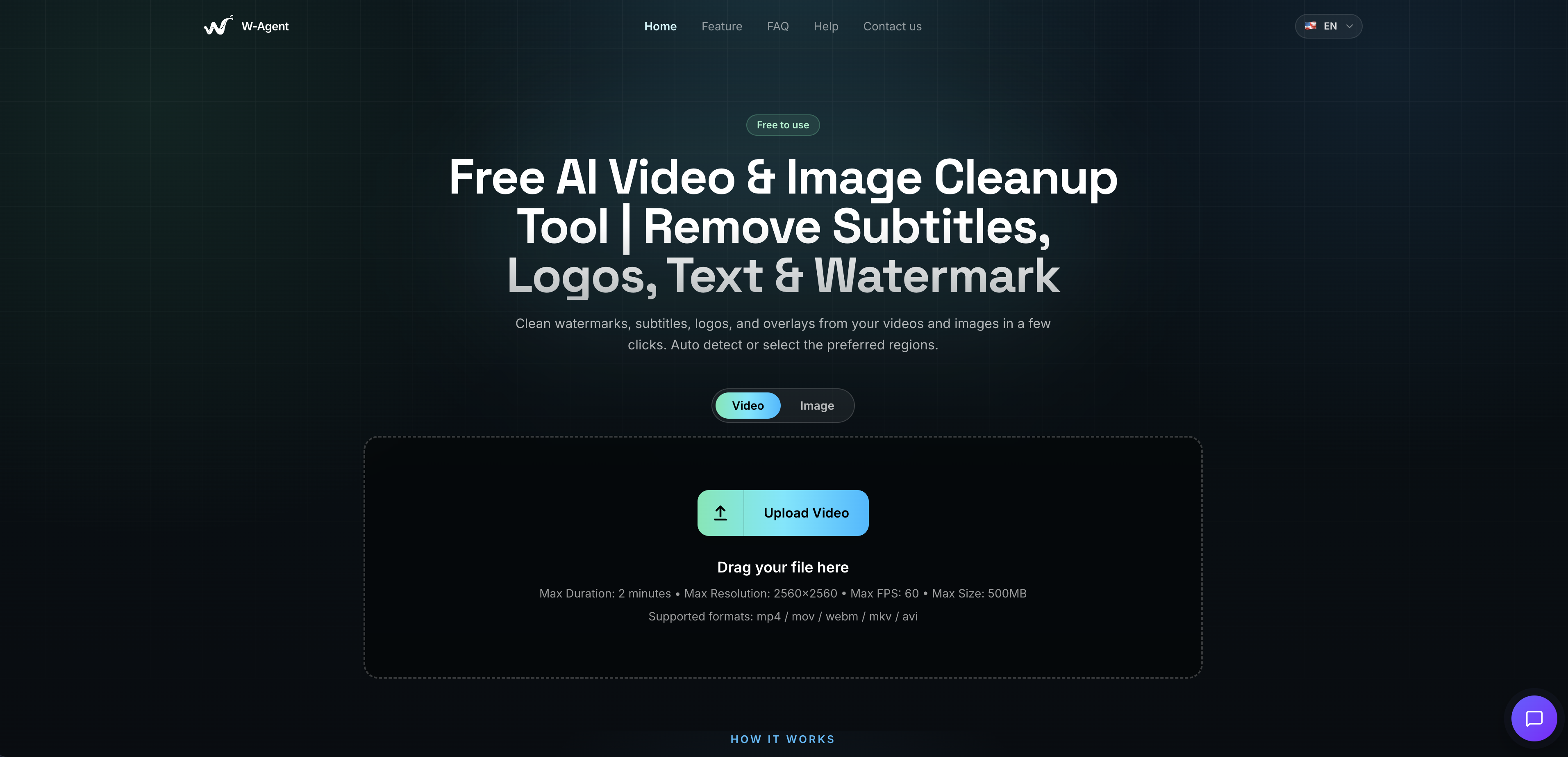 W-Agent - Screenshot showing the interface and features of this AI tool