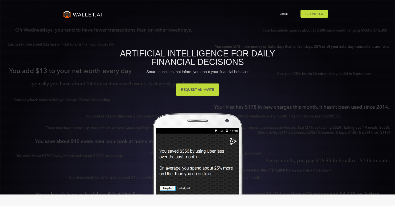 Wallet AI - Screenshot showing the interface and features of this AI tool