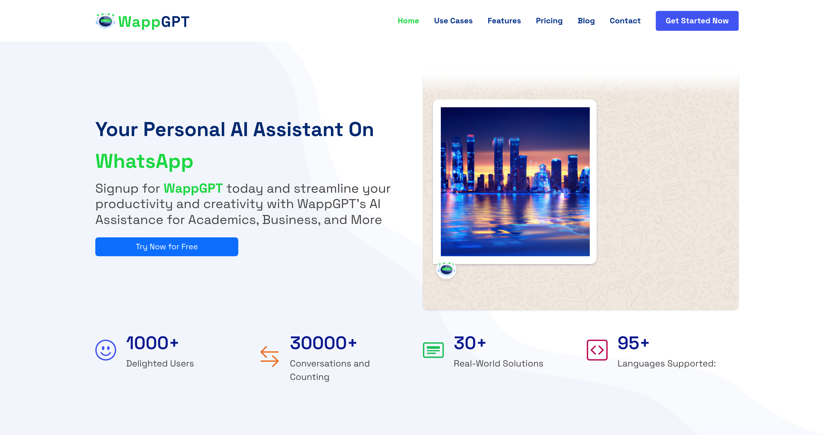 WappGPT - Screenshot showing the interface and features of this AI tool
