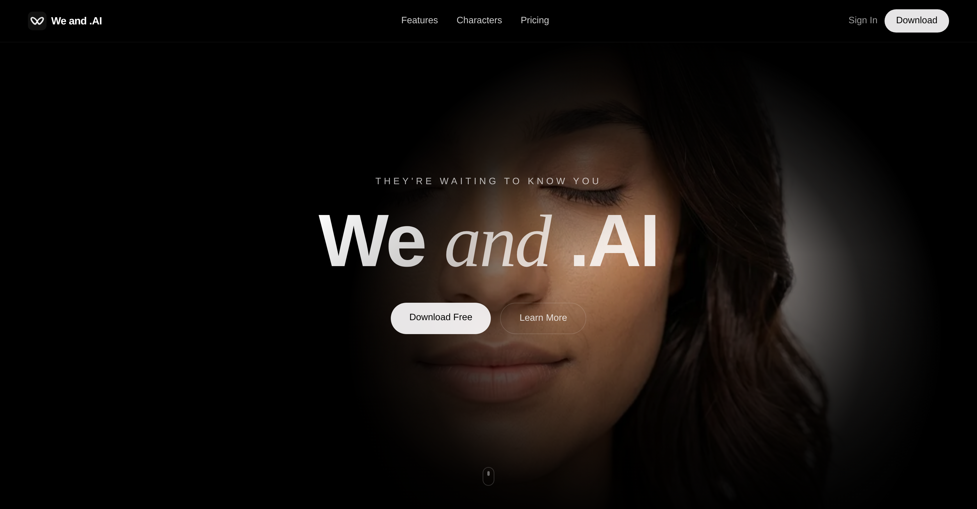 We and AI - Screenshot showing the interface and features of this AI tool