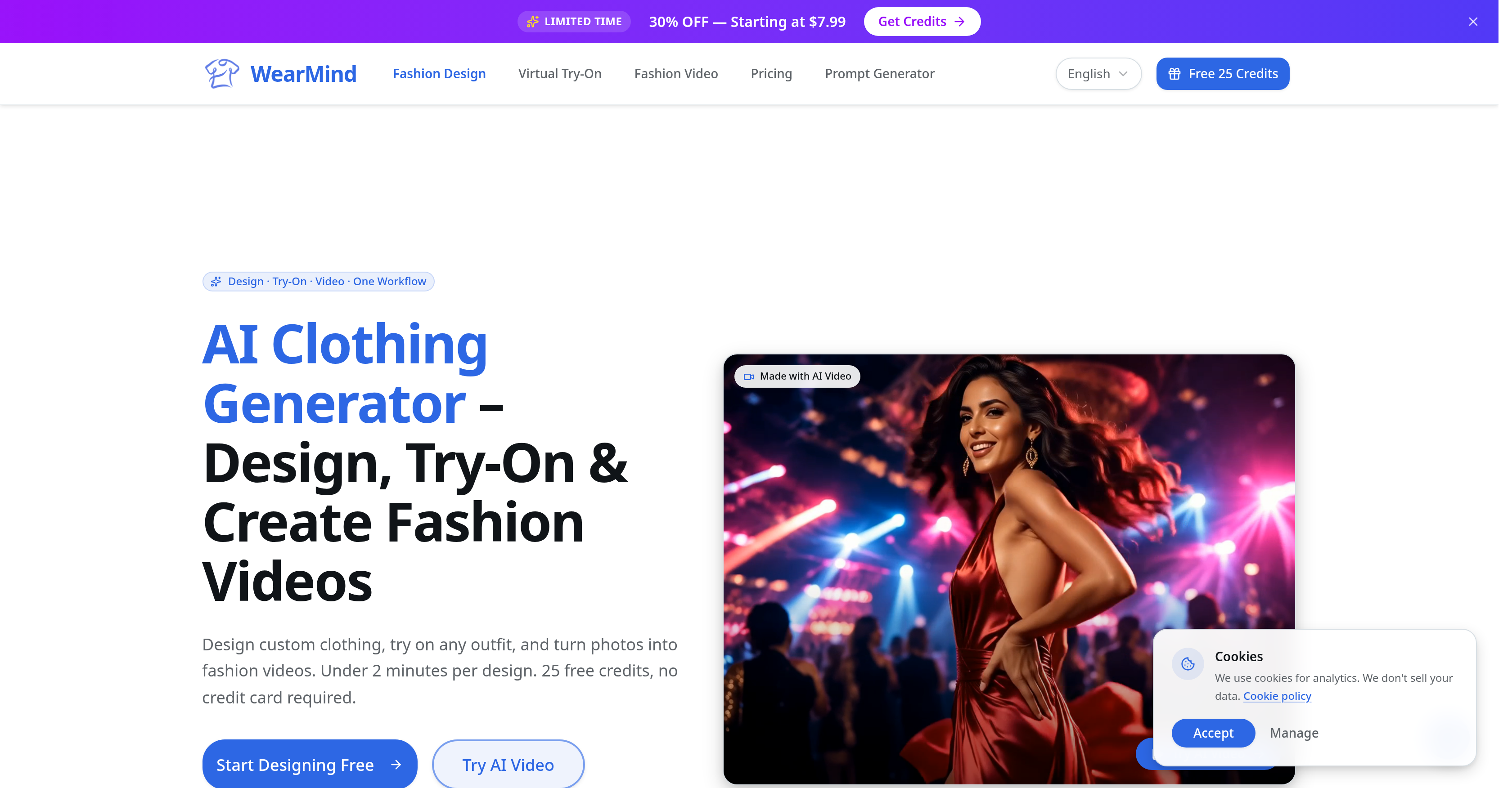 WearMind - Screenshot showing the interface and features of this AI tool