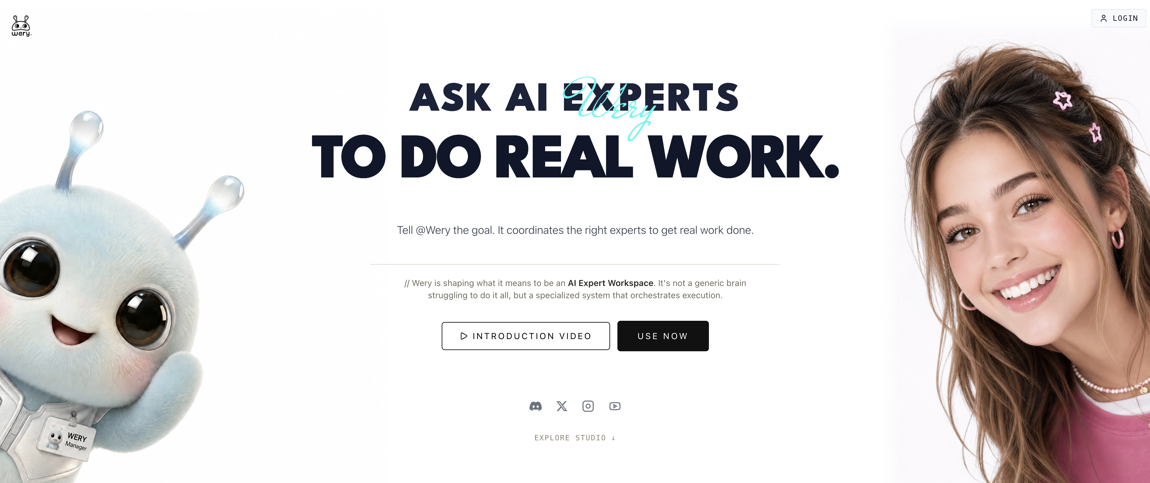 Wery - Screenshot showing the interface and features of this AI tool