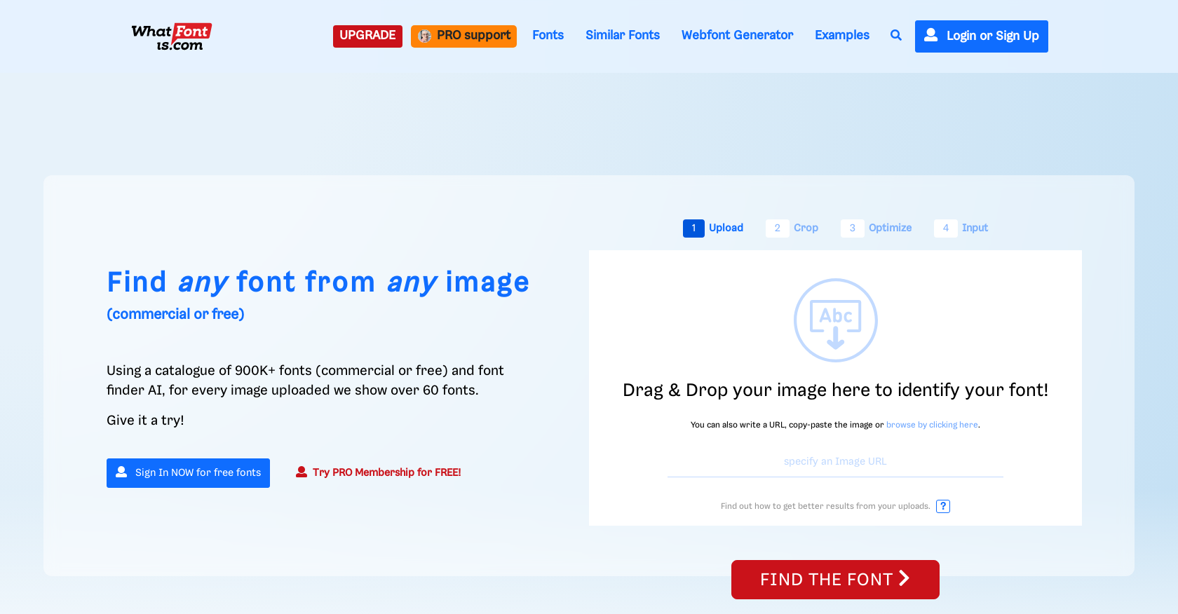 What font is - Screenshot showing the interface and features of this AI tool