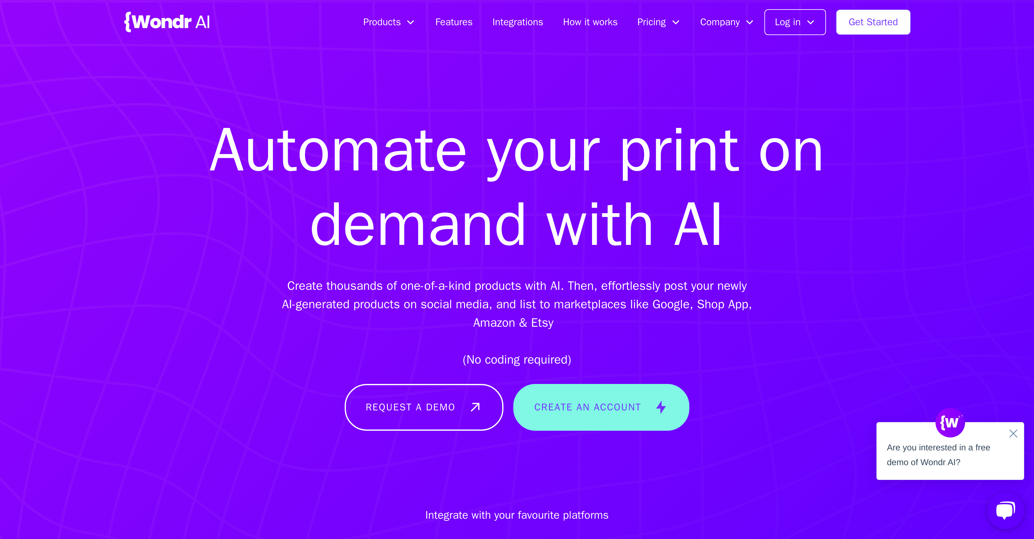 WondrAI - Screenshot showing the interface and features of this AI tool