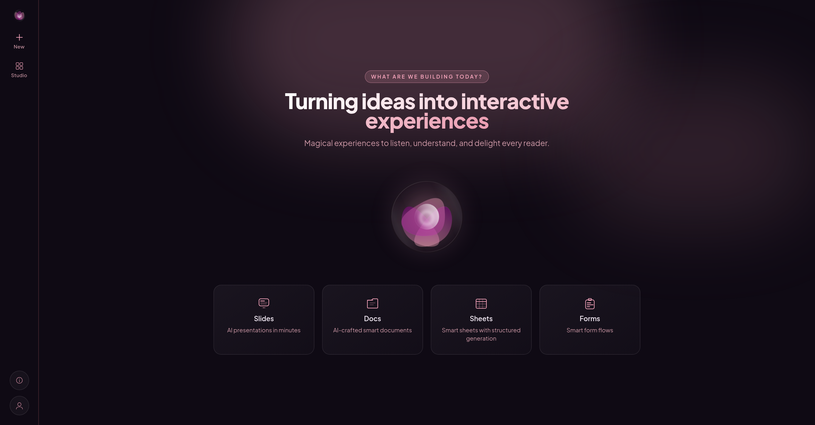 WZRD - Screenshot showing the interface and features of this AI tool