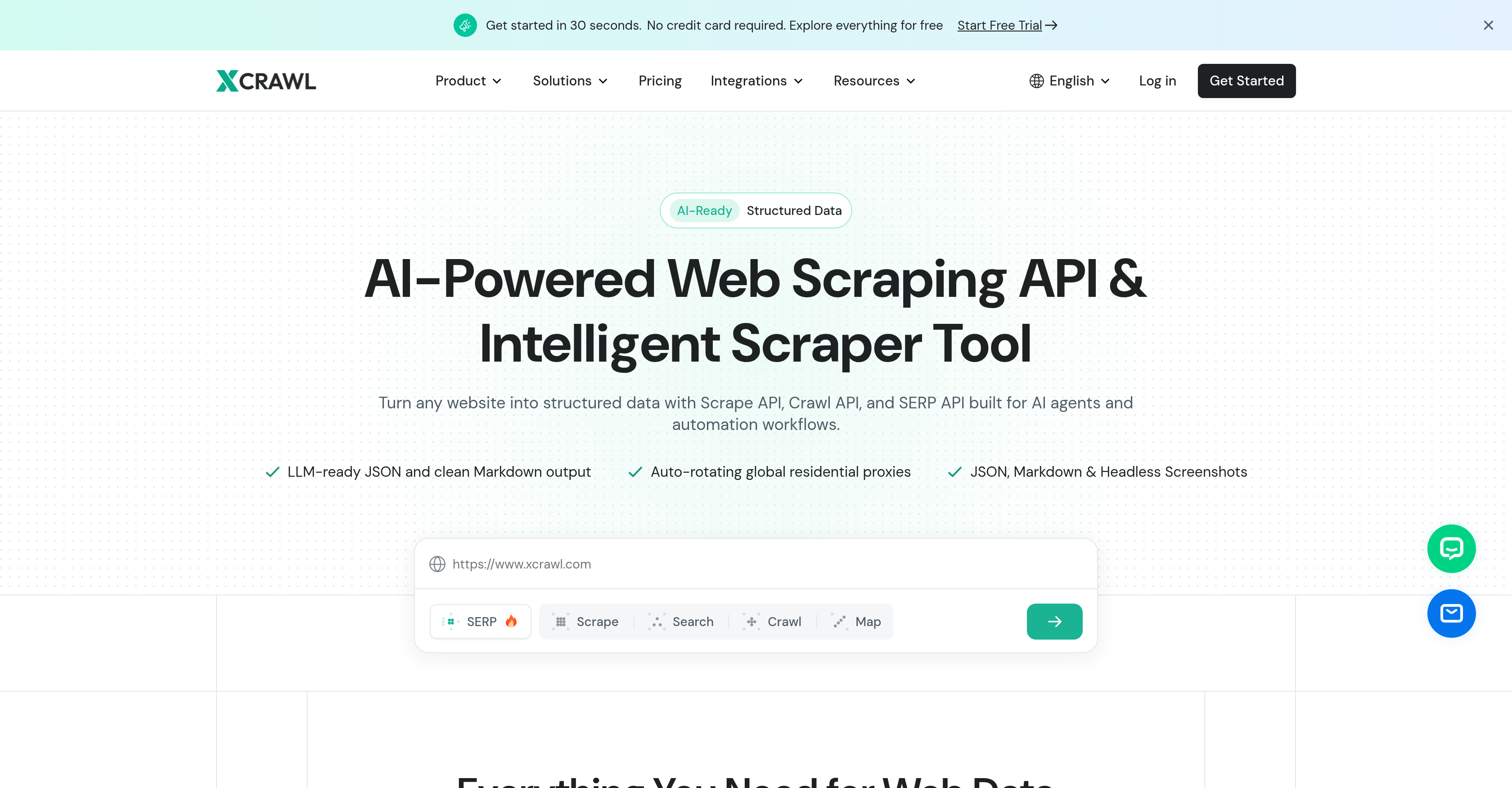 XCrawl - Screenshot showing the interface and features of this AI tool