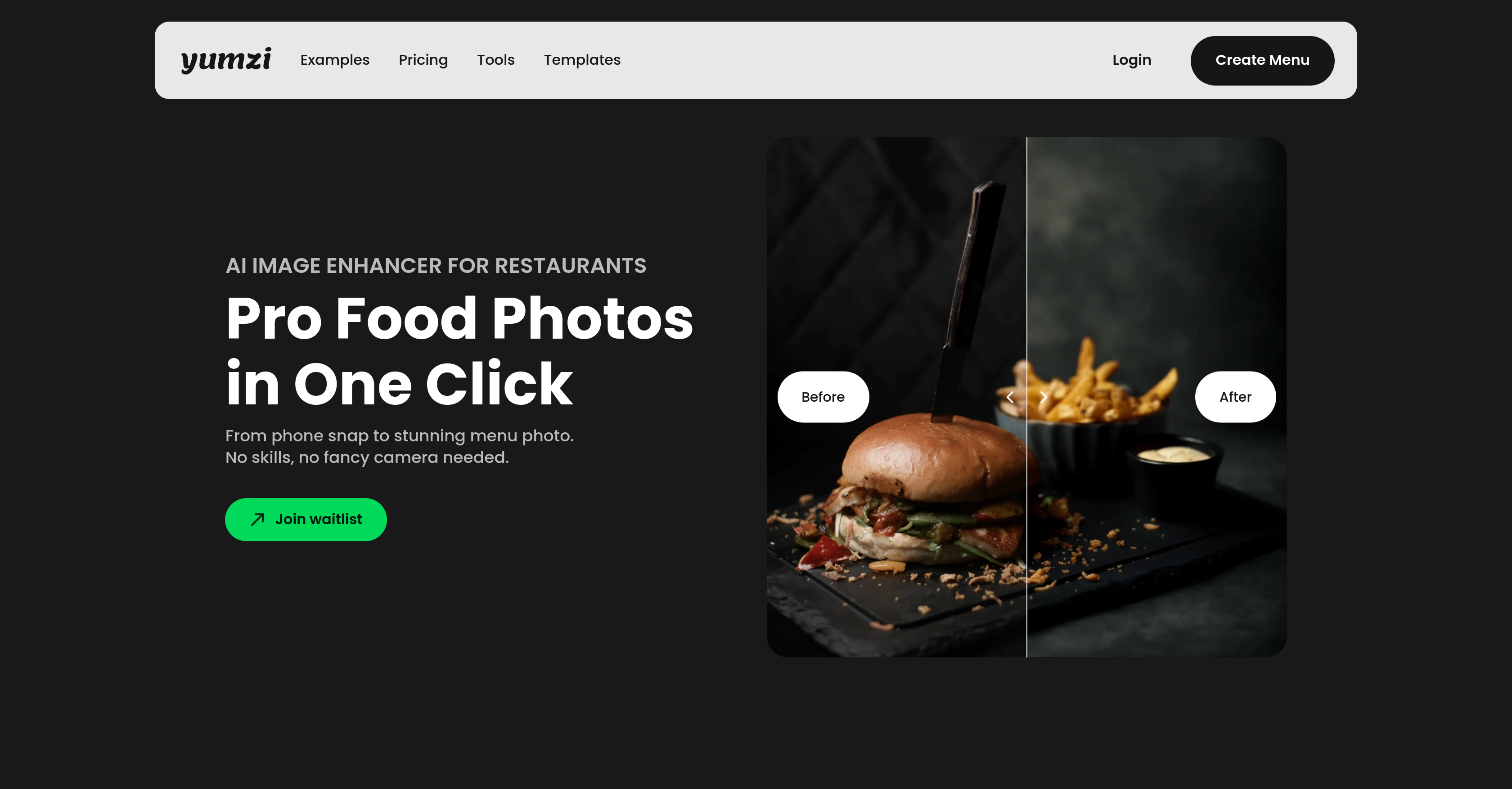 Food Image Enhancer - Screenshot showing the interface and features of this AI tool