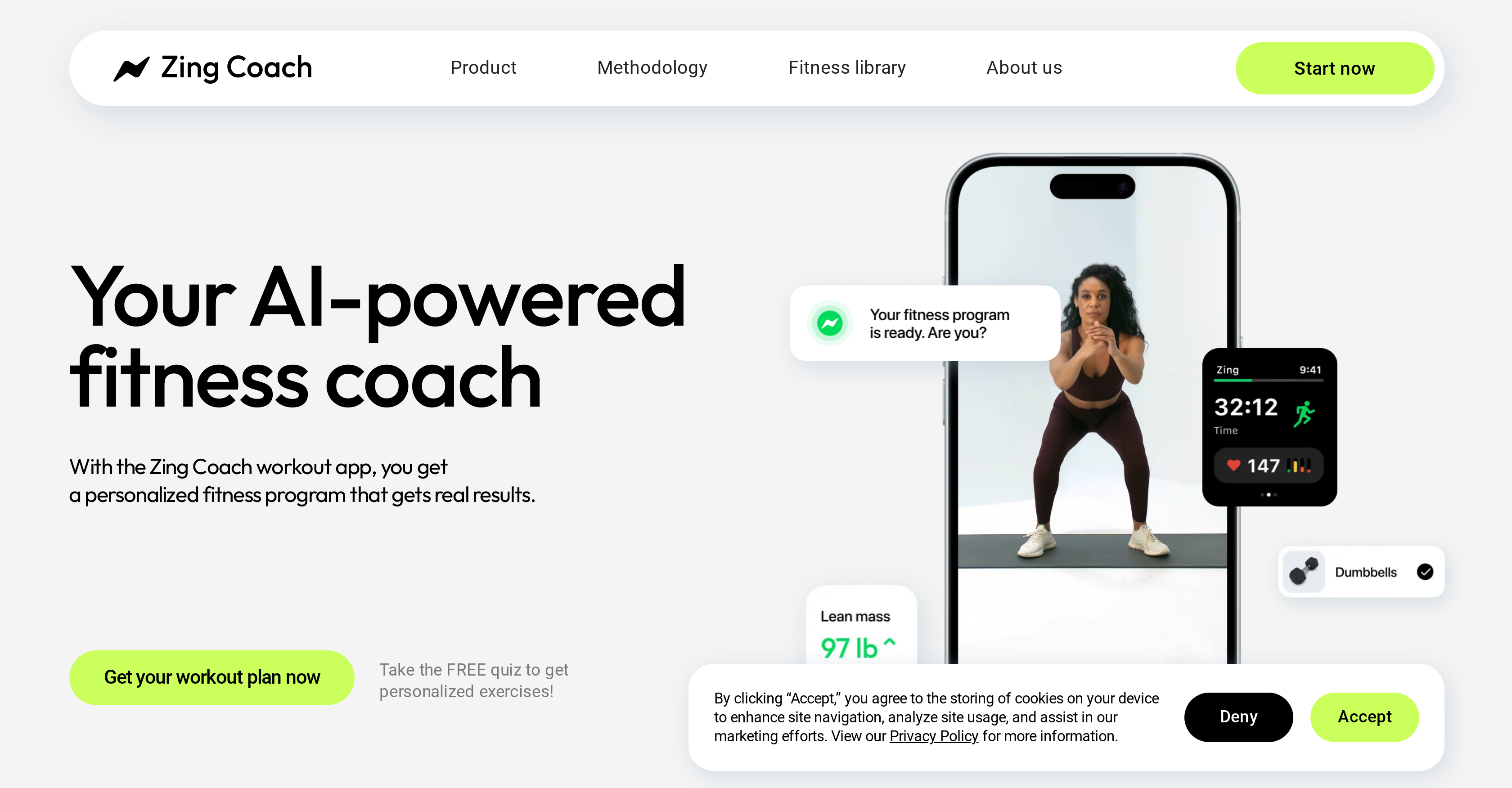 Zing Coach - Screenshot showing the interface and features of this AI tool