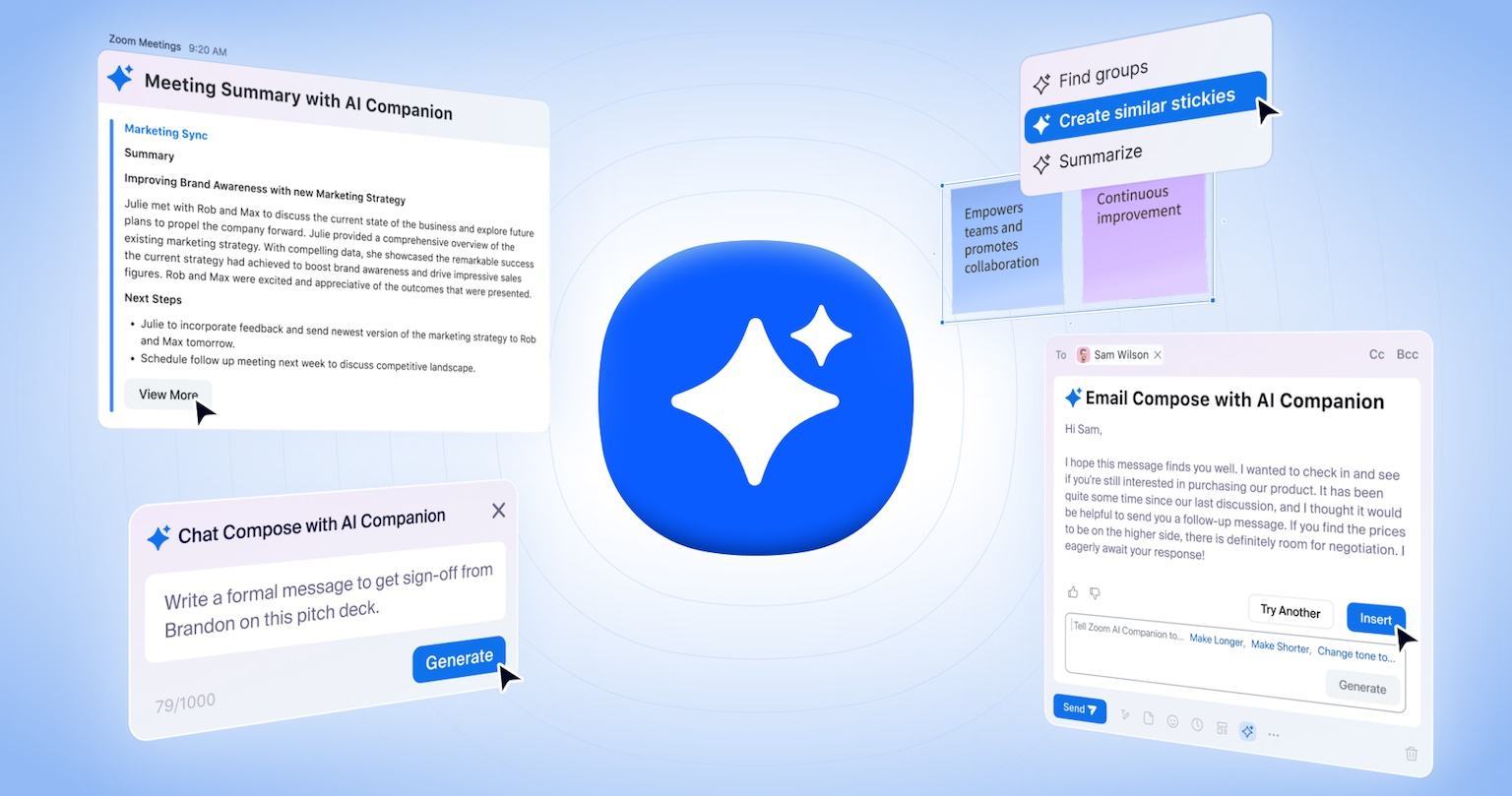 Zoom AI Companionv2.5 - Screenshot showing the interface and features of this AI tool