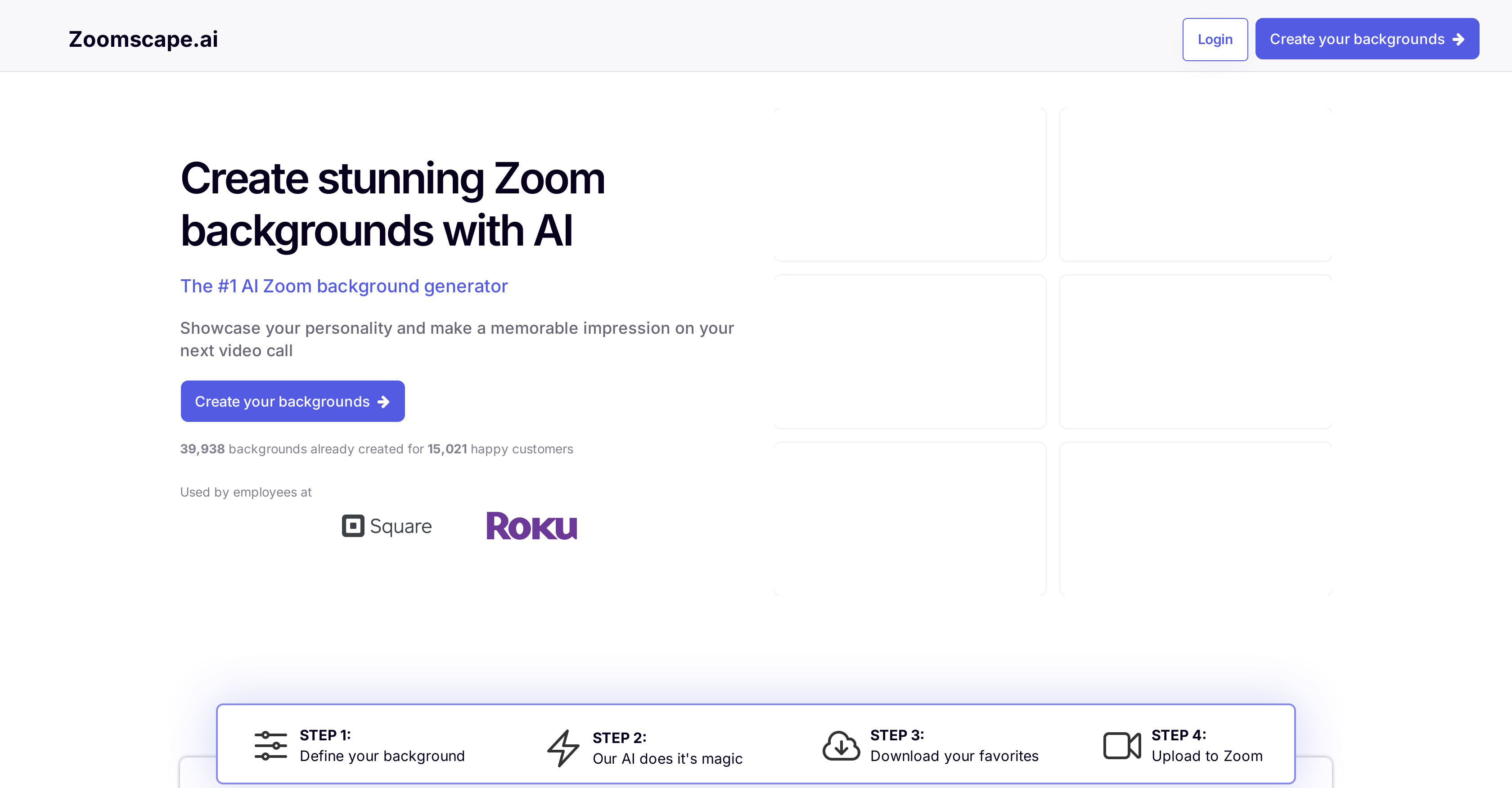 ZoomScape - Screenshot showing the interface and features of this AI tool